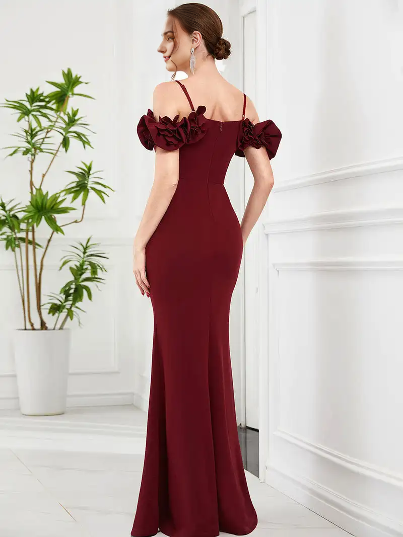 Sweetheart Neck Backless Bodenlangen Abendkleider Brautjungfernkleider